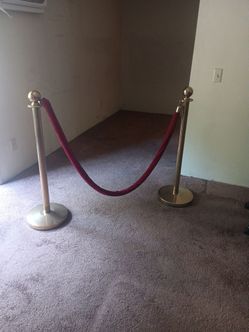 Stanchions and velvet ropes