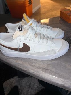 Nike Blazer Low White Brown Sneakers