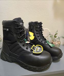 Original S.W.A.T. Classic 9" Insulated Safety Boots Zip Style Size US 7 / EUR 39 NEW