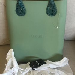 NEW O Bag Italian Classic Waterproof Green Eva Compound Tote bag