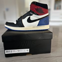 Air Jordan 1 x Union x Fragment Black and Varsity Red size 11