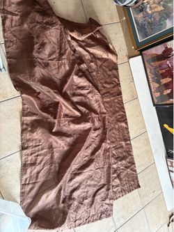 2pcs brown curtains 8x4ft $3