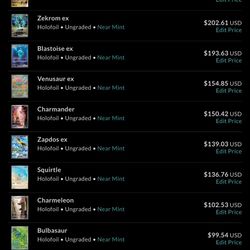 151 Near Mint Singles