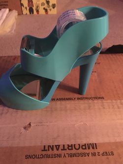 Blue shoe tape disperser