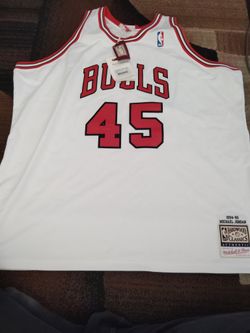 MICHAEL JORDAN #45 MITCHELL & NESS 1994-95 THROWBACK HOME BULLS JERSEY 4xl