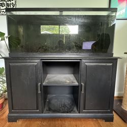 50 Gallon Aquarium With Fluval Pump And Cabinet Stand