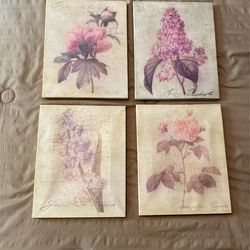 Set If 4 Canvas Pictures