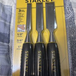 stanley wood Chisel set