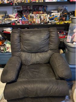 Recliner sofa grey