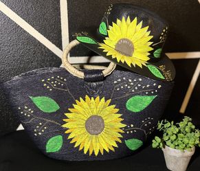 Fedoras Hand Painted Hand Bags
