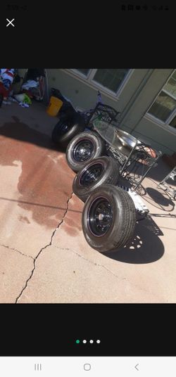 15s Wheels and Tires For Chevy  15x7.0 Wide 