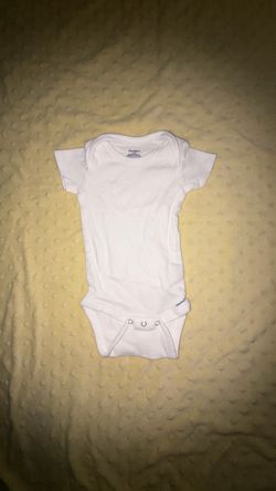 Gerber White Baby Onesie