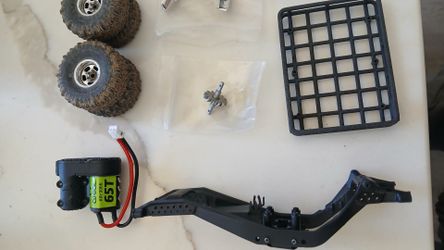 Axial scx30 chassis tires motot 65t transmission metal injora gears suspension cntr drive shafts overland rack steering arms treal. Misc parts