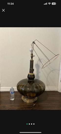 Vintage Glass Floor Lamp $100 firm