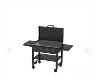 Nexgrill Daytona 4-Burner Propane Gas Griddle with Lid in Black