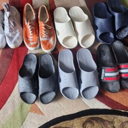 Bruno Marc,adidas Slides,polo Tennis Shoes  Very Good Condition Take All Or Buy Separate Size 15