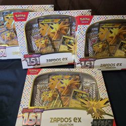 Pokemon Zapdos 151 Box.  4 Available 