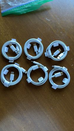 USB-C to Lightning Cables – Lot of 6