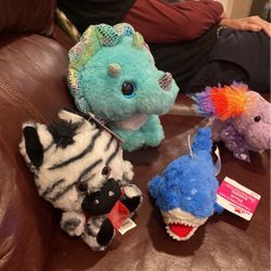 4 New Stuffed Animals