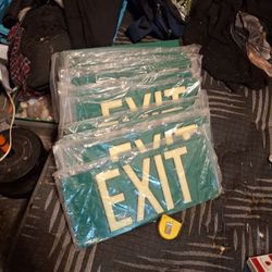 Glow In The Dark Exit Signs