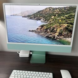 M3 iMac Green 24 In. 8GB Ram, 256 GB