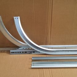 Garage Door Tracks Set , 2 Vertical, 2 Horizontal 