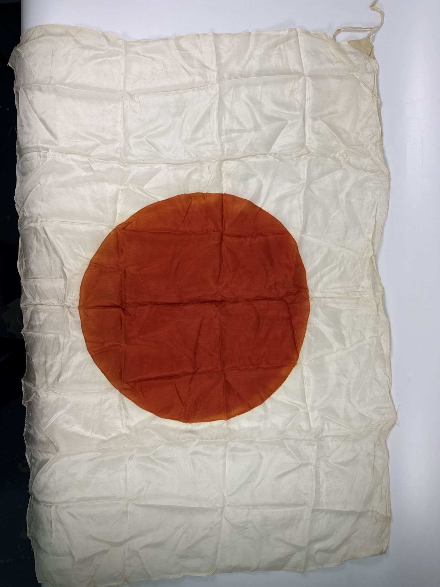 Vintage WWII Japanese National Flag Sun Silk 36”x27”