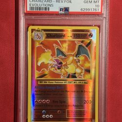 2016 POKEMON XY EVOLUTIONS #11 CHARIZARD-REVERSE Holo PSA 10