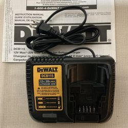 DeWalt. 12V/20V MAX Lithium Ion  Battery Charger. DCB115.