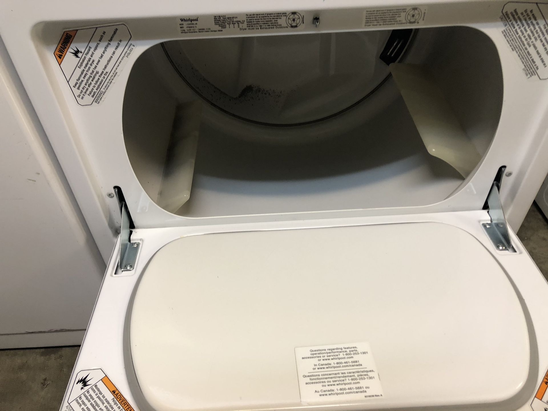 Whirlpool washer and gas dryer both work great