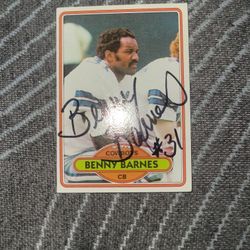 Dallas Cowboys Autographed Card 