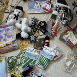 Large Box Party Decor And Supplies Over 40 Items Birthday Kids And Adult And Graduation 