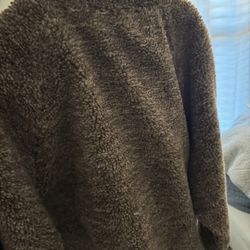 Black Sherpa jacket for men Small size