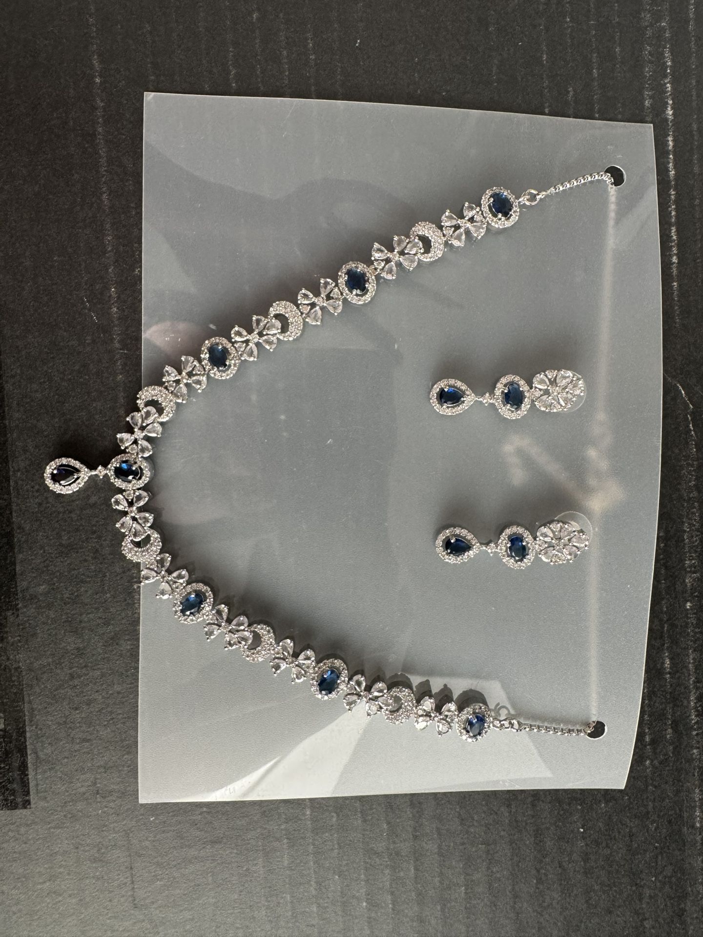 Diamond Necklace With Earrings