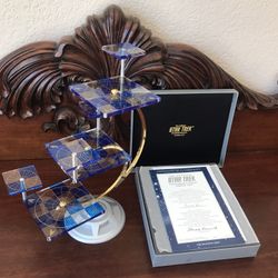 Vintage 1994 Star Trek 3-Dimensional Chess Board Complete