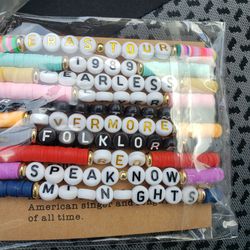 Set Of Word Bracelets 