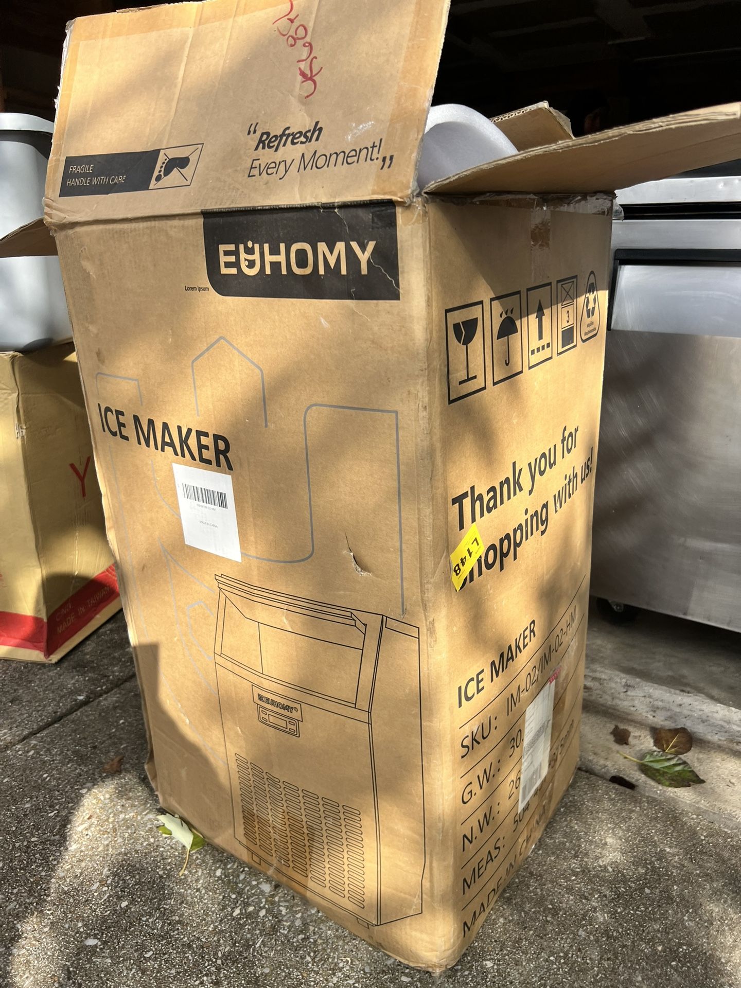 Commercial Stainless Steel Ice Maker – Brand New