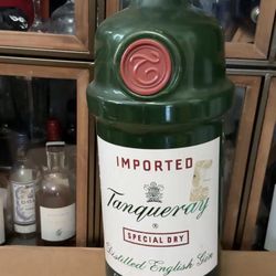GIANT Tanqueray Coin Bank or bar Decor!!