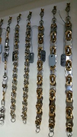 Brand new stainless steel bracelets $20 - $50 each