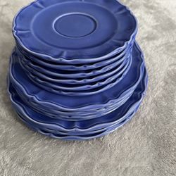 Vardges France Luberon blue Plates 3 Sets