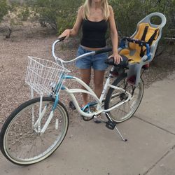 Women s Cruiser Bike With Baby Seat And Basket for Sale in Tempe AZ OfferUp