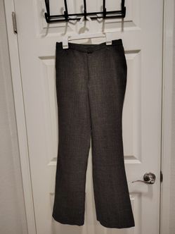 Dark Gray Pinstripe Dress Pants