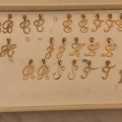 27… Initial Pendants…14k Gold Filled
