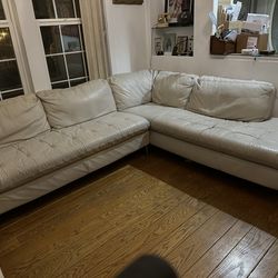 FREE Real Leather Sectional sofa