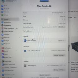 MacBook Air 15" (2024) – M4 / 16GB RAM / 256GB – MINT – Space Gray