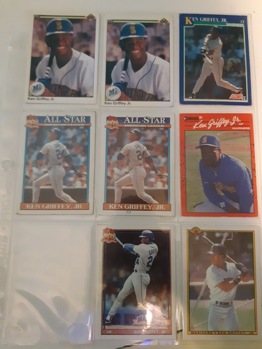 REDUCED PRICE! Baseball cards- ken Griffey jr. Baseball cards! Rare