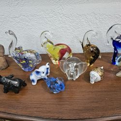 Elephant Glass Figurine Collection