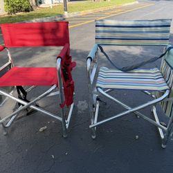 2 Foldable Chairs From Costco 