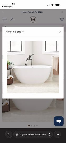 Patera free standing bathtub  1/2 price