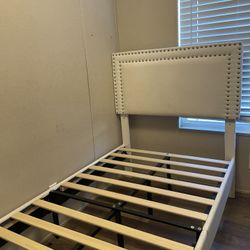 White Twin Bed Frame 